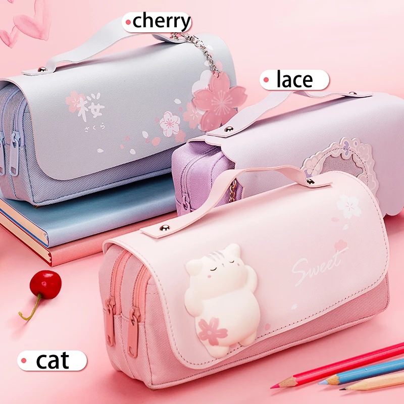 Stationery Office And School Supply Stores - Schoolbenodigdheden Kawaii Briefpapier Schooletuis Voor Meisjes