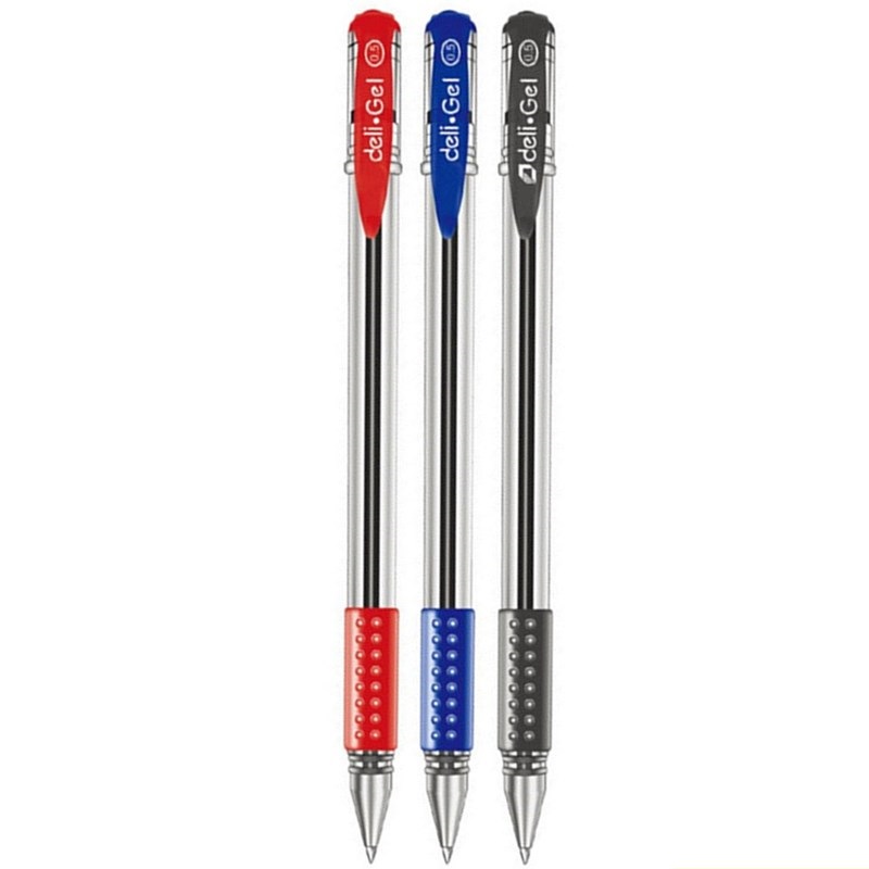 Stationery Office And School Supply Stores - Deli 0,5 mm zwart rood blauwe