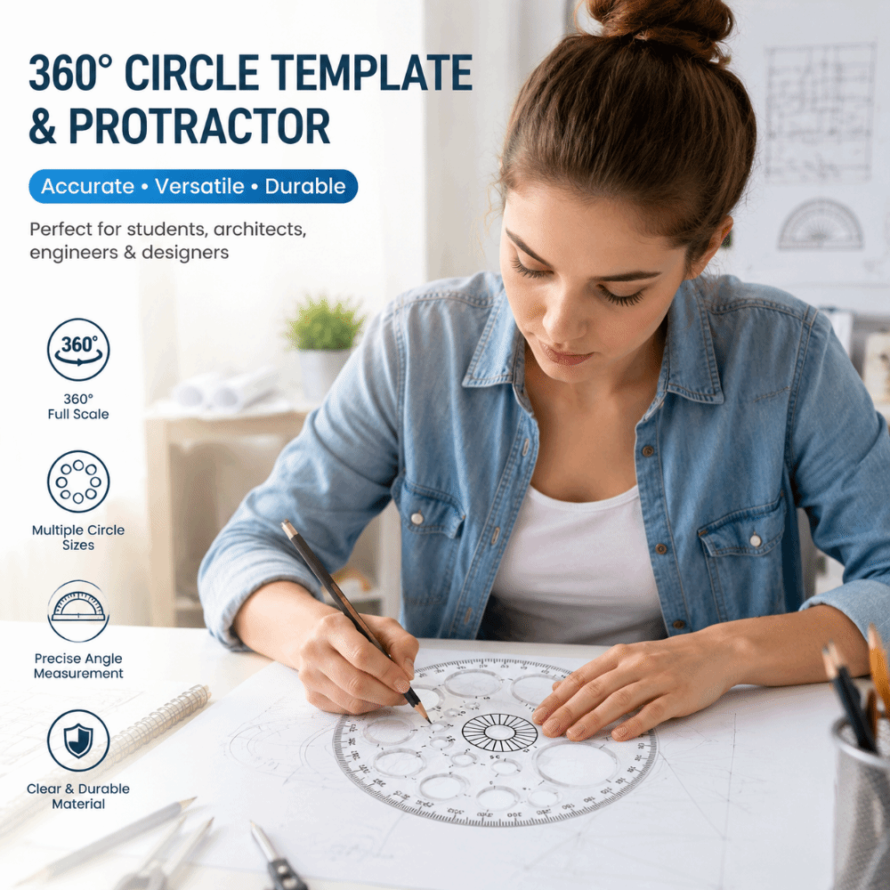 Circulaire schaal Plastic lini - Ruler Set Transparent recensie en prijs