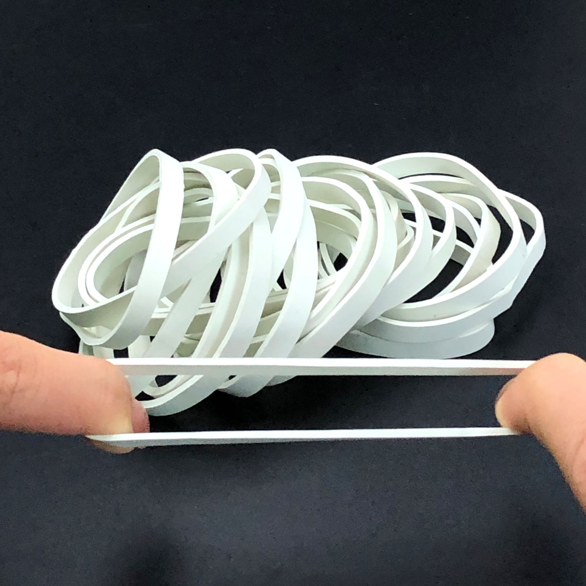 100 stuks elastiekjes witte kl - Stationery Warehouse recensie en prijs