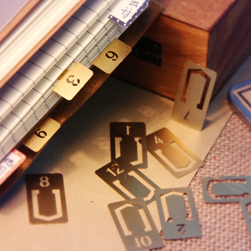 12 Stks/partij Vintage Koperen - Stationery Office And School Supply Stores recensie en prijs