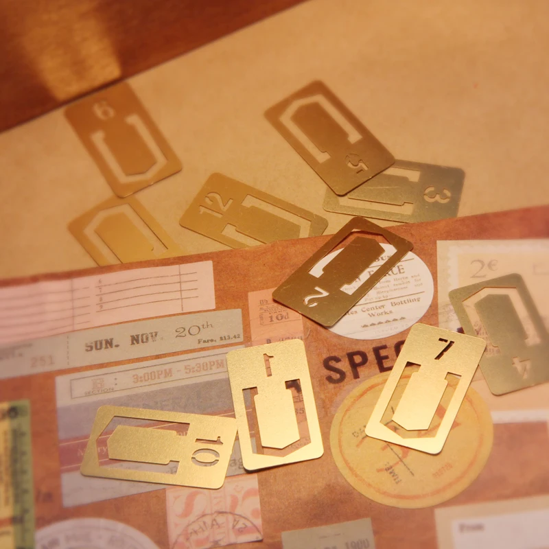 12 Stks/partij Vintage Koperen - Stationery Office And School Supply Stores recensie en prijs