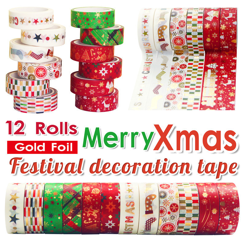 60 Meter Kerst Washi Tapes Set - Washi Tape Set recensie en prijs