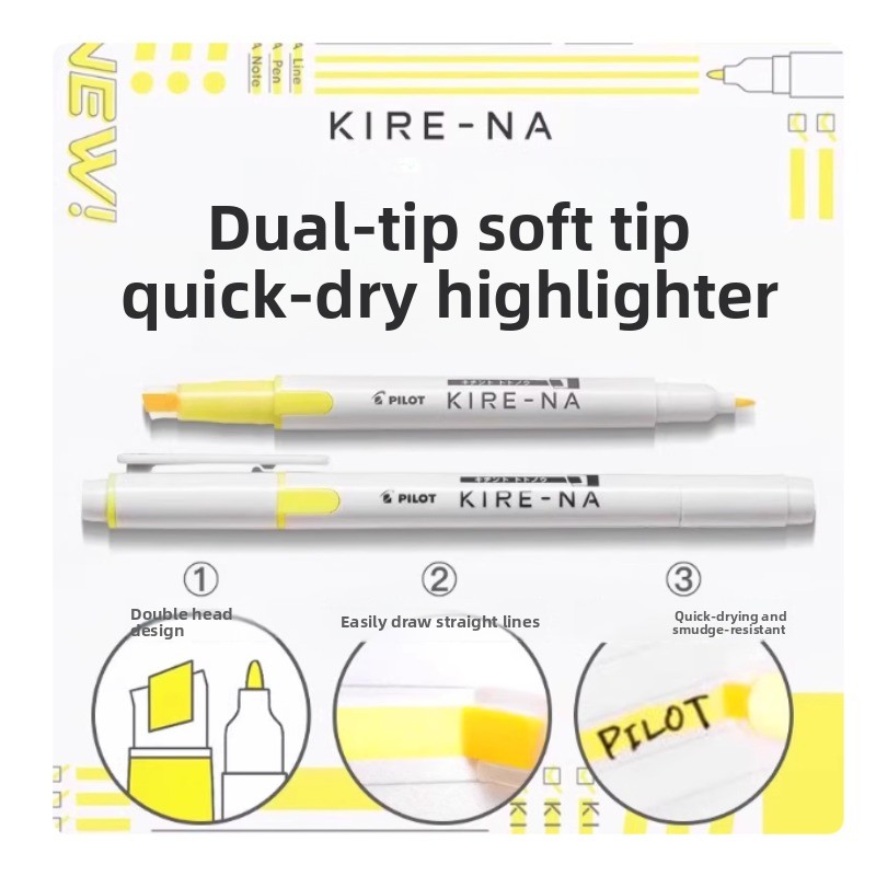 PILOT KIRE-NA markeerstiftense - Highlighter Set Pastel recensie en prijs