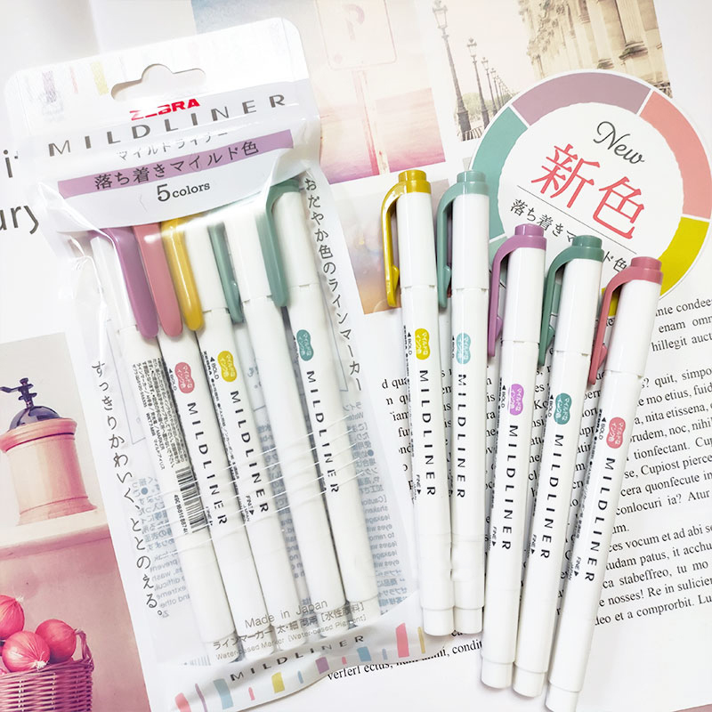 NIEUWE zebra mildliner markeer - Highlighter Set Pastel recensie en prijs