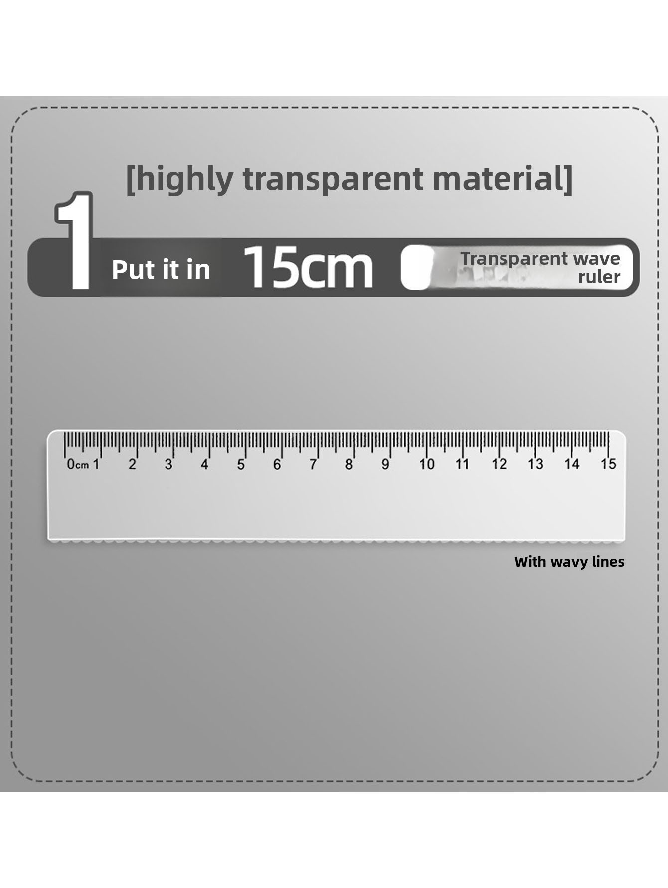 Transparante plastic liniaal,  - Ruler Set Transparent recensie en prijs