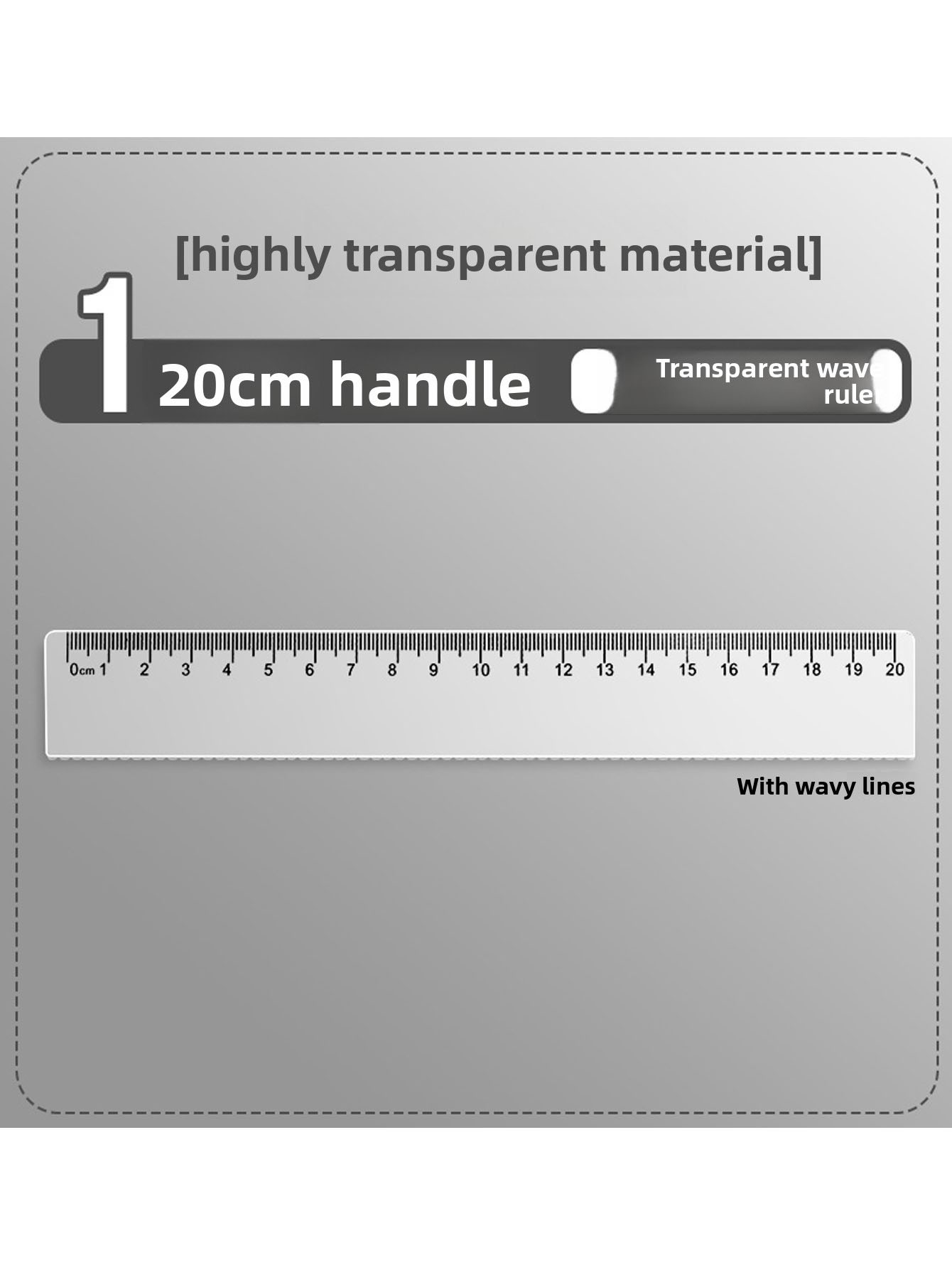 Transparante plastic liniaal,  - Ruler Set Transparent recensie en prijs