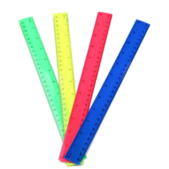 4 stks/pak Kleurrijke Transpar - Ruler Set Transparent recensie en prijs