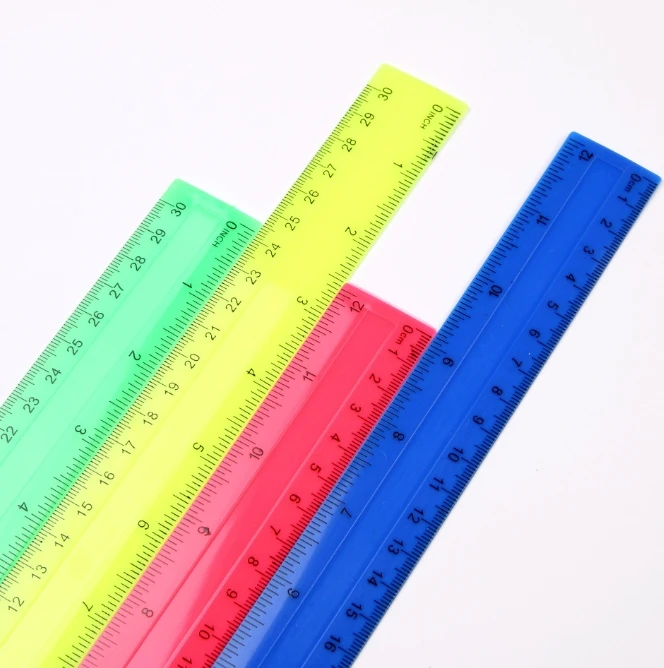 4 stks/pak Kleurrijke Transpar - Ruler Set Transparent recensie en prijs