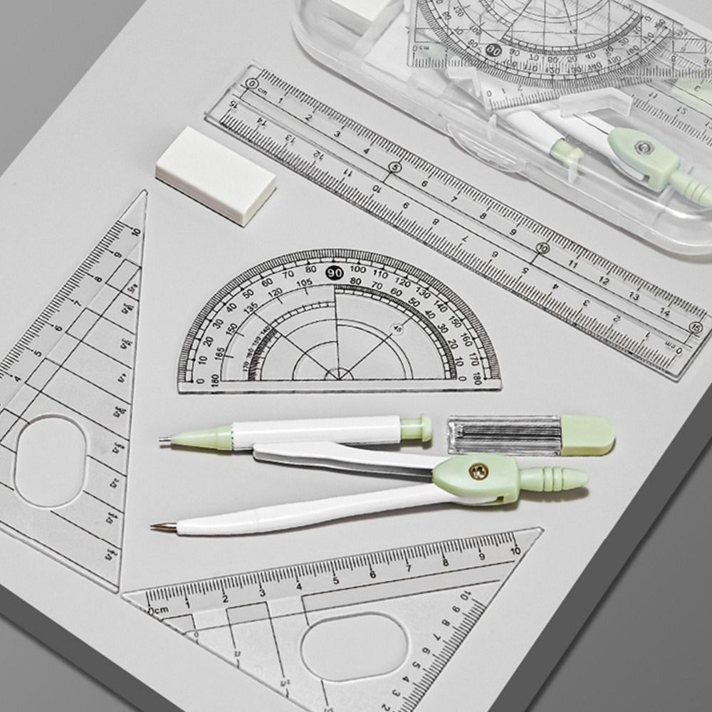 8 stks/set Plastic Liniaal Kom - Ruler Set Transparent recensie en prijs