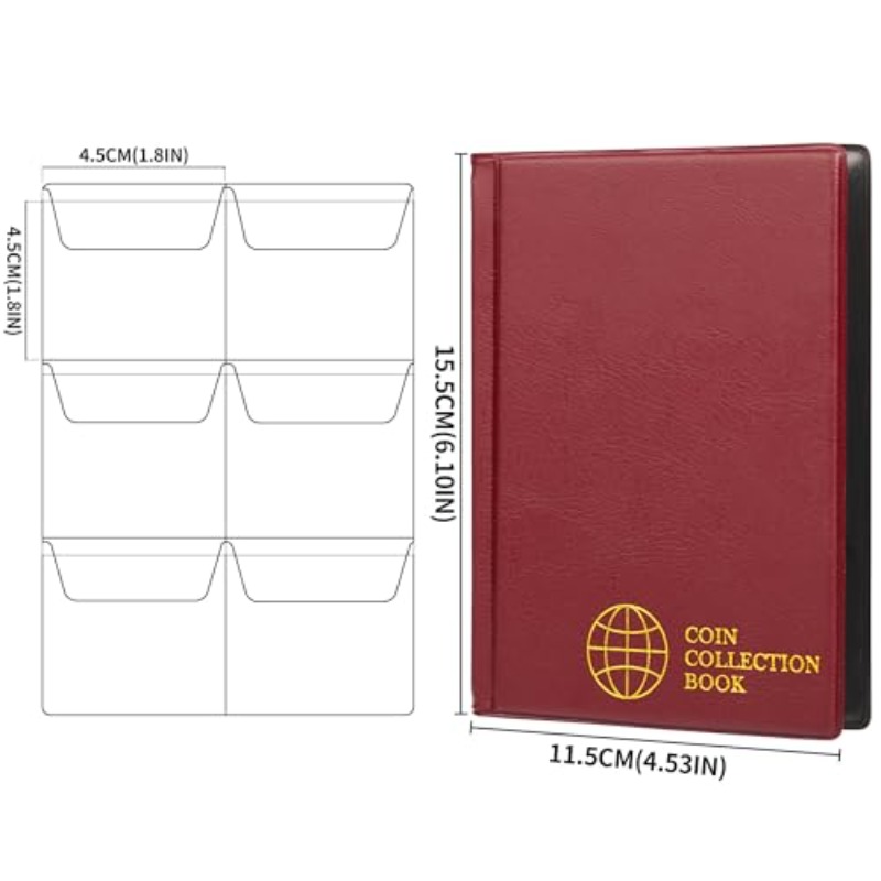 60 Pocket Coin Collection Albu - Binding Comb Plastic recensie en prijs