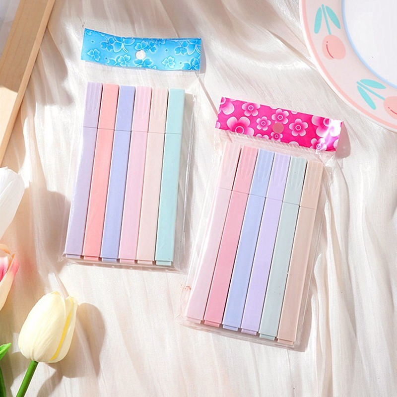 6 stks/set Pastel Kleur Markee - Highlighter Set Pastel recensie en prijs